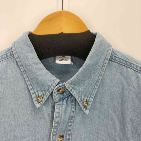 LAL ロゴ刺繍ワンポケット オーバーサイズデニムシャツ メンズ JPN:XXL
