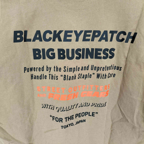 ブラックアイパッチ Black Eye Patch フロント ロゴプリント クルーネック S/S Tシャツ メンズ JPN:M