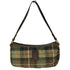 ハリスツイード Harris Tweed GLENALMOND チェック柄 レザーパッチ ウール ハンド バック レディース