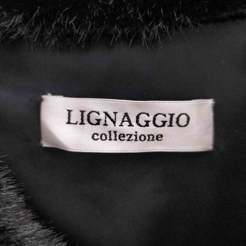 LIGNAGGIO ミンク フェイクフレンチスリーブジレ レディース FREE