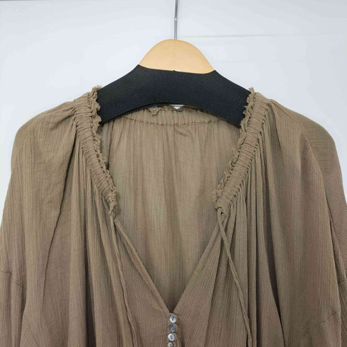 リヴドロワ RIVE DROITE 楊柳ギャザーブラウス レディース FREE