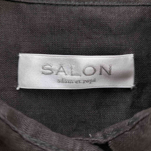 サロンアダムエロペ SALON adam et rope ヨーロピアンフラックスリネンオーバーシャツ レディース FREE