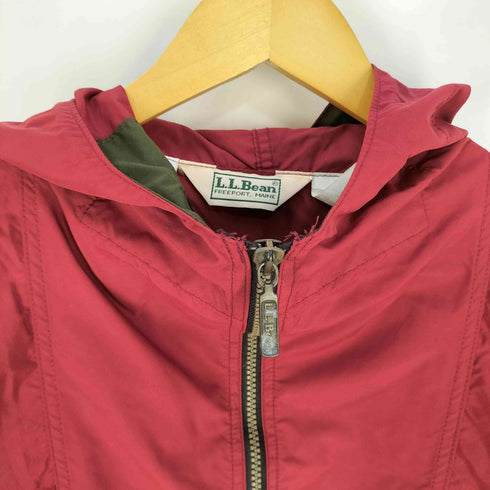 エルエルビーン L.L.Bean 80s USA製 裾ロゴ刺繍 マルチカラー アノラックパーカー レディース S Regular