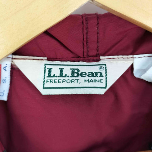 エルエルビーン L.L.Bean 80s USA製 裾ロゴ刺繍 マルチカラー アノラックパーカー レディース S Regular