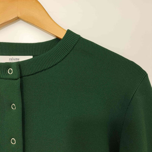 ジャーナルスタンダードレリューム JOURNAL STANDARD relume 22AW ウォッシャブルスポンジニットクルーネックカーディガン レディース JPN:2