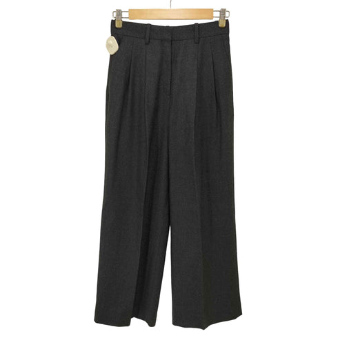 セオリー theory Sleek Flannel DBL Pleat Pant ウールフランネルプリーツパンツ レディース 0