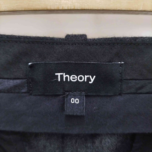 セオリー theory Sleek Flannel DBL Pleat Pant ウールフランネルプリーツパンツ レディース 0
