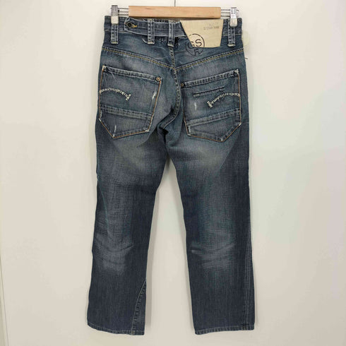 ジースターロー G-STAR RAW 3301 RADAR NARROW ROPE 立体裁断 刺繍 ダメージ スリム デニムパンツ メンズ 29×34