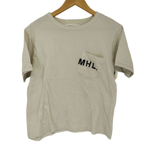 エムエイチエル MHL. ロゴプリント クルーネックTシャツ レディース JPN:2