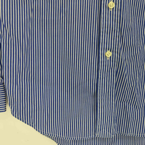 ラルフローレン RALPH LAUREN 現行タグ ストライプ ポニー刺繍 コットン ボタンダウンシャツ メンズ import:XS