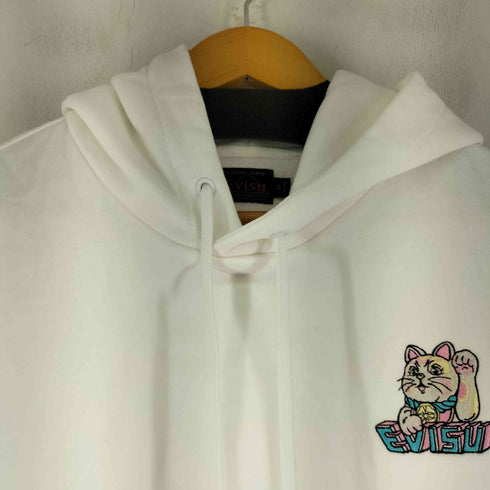エヴィス EVISU Logo and Fortune Cat Embroidery Oversized Hoodie メンズ import:M