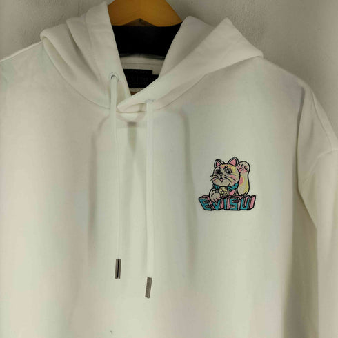 エヴィス EVISU Logo and Fortune Cat Embroidery Oversized Hoodie メンズ import:M
