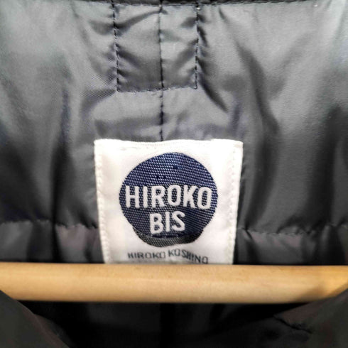 ヒロココシノ HIROKO KOSHINO スタンドカラー フード付き ダウンジャケット レディース