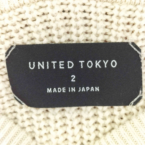 ユナイテッドトウキョウ UNITED TOKYO Soft touch 畦クルーネックニット メンズ
