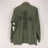 ユーエスアーミー U.S. ARMY スカルプリント ミリタリーリメイクシャツ UTILITY SHIRTS メンズ 15 1/2 X33
