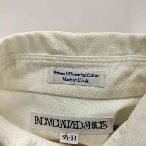 インディヴィジュアライズドシャツ individualized shirts USA製 ボタンダウンオックスフォードシャツ メンズ 15 1/2-33