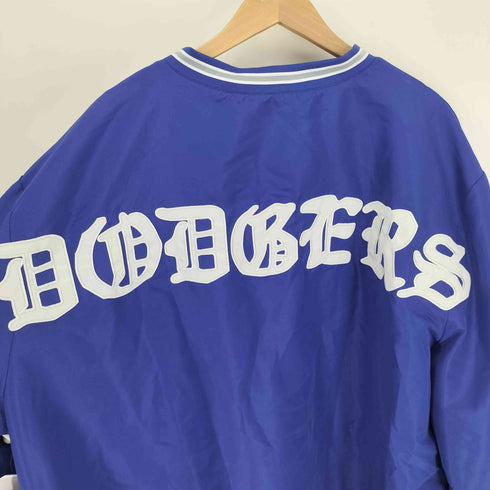 ジェニュインマーチャンダイズ GENUINE MERCHANDISE 裏地メッシュ チームロゴ 両面刺繍 Vネック ドローコード サイドジップ トレーニングウェア メンズ 4XL