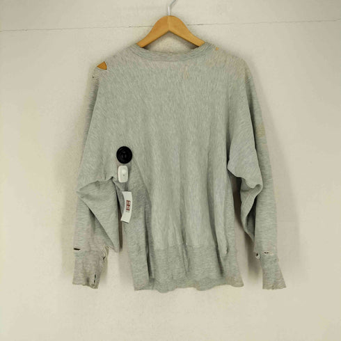 チャンピオン Champion USA製 トリコタグ REVERSE WEAVE 染み込みカプセル カレッジ三段プリント トレーナー メンズ import:M