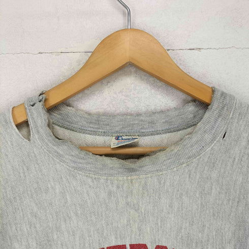 チャンピオン Champion USA製 トリコタグ REVERSE WEAVE 染み込みカプセル カレッジ三段プリント トレーナー メンズ import:M