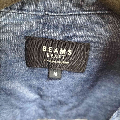 ビームスハート BEAMS HEART キャラクタープリント デニムシャツ メンズ import:M