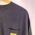 ユニバーサルオーバーオール UNIVERSAL OVERALL ロゴパッチ 胸ポケット クルーネック ロングスリーブ Tシャツ メンズ import:L