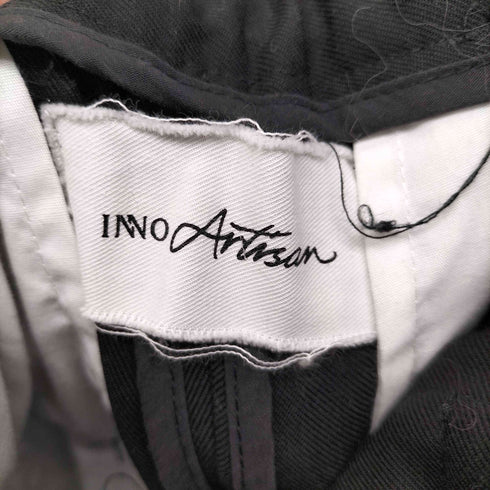 INNO Artisan 3タック 裾ボタン カットオフ ワイド パンツ メンズ L