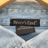 RIVER'S END バングラディシュ製 ワンポイント刺繍 BD デニムシャンブレー長袖シャツ メンズ 2XL