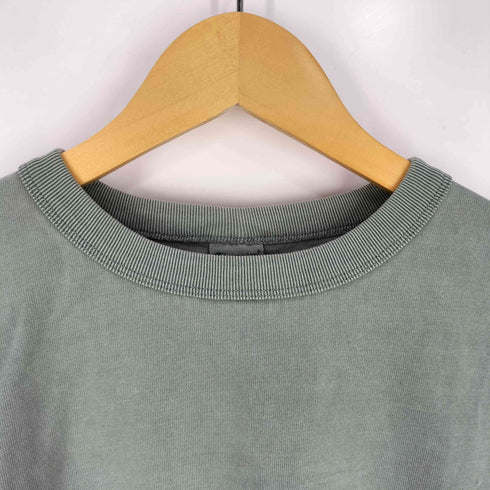 チャンピオン Champion オーバーダイ ロゴ刺繍 クルーネック ロングスリーブ Tシャツ メンズ import:L