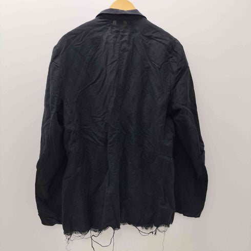 INNO Artisan バラ 装飾 裾カットオフ 背抜き 2B テーラード ジャケット メンズ