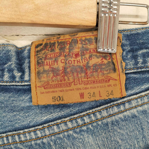 リーバイス Levis 90s USA製 653刻印 501 ボタンフライデニムパンツ メンズ 34×34