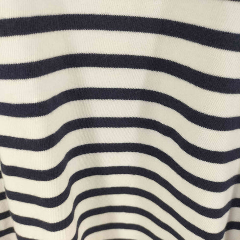 アップスケープオーディエンス Upscape Audience バスクフレンチボーダー ボートネック 長袖 Tシャツ メンズ JPN:L