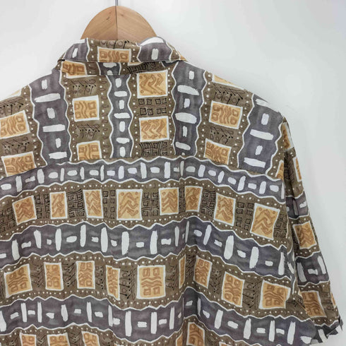 burma bibas 総柄 コットン半袖tシャツ メンズ JPN:L