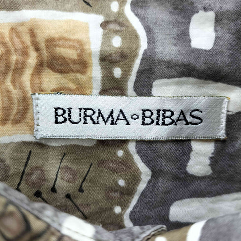 burma bibas 総柄 コットン半袖tシャツ メンズ JPN:L
