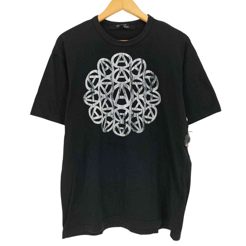 ジュンヤワタナベコムデギャルソンマン JUNYA WATANABE COMME des GARCONS MAN 04ss anarchy アナーキー コットン プリントクルーネックTシャツ メンズ JPN:L
