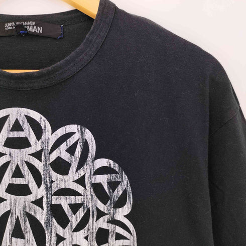 ジュンヤワタナベコムデギャルソンマン JUNYA WATANABE COMME des GARCONS MAN 04ss anarchy アナーキー コットン プリントクルーネックTシャツ メンズ JPN:L