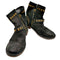 アグ UGG FABRIZIA STUDS ロゴ 型押し スタッズ スウェード サイドジップ ショート ブーツ レディース US:5