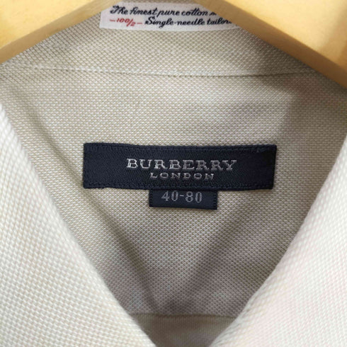 バーバリーロンドン BURBERRY LONDON ロゴ刺繍 片ポケ レギュラーカラーシャツ メンズ 40-80