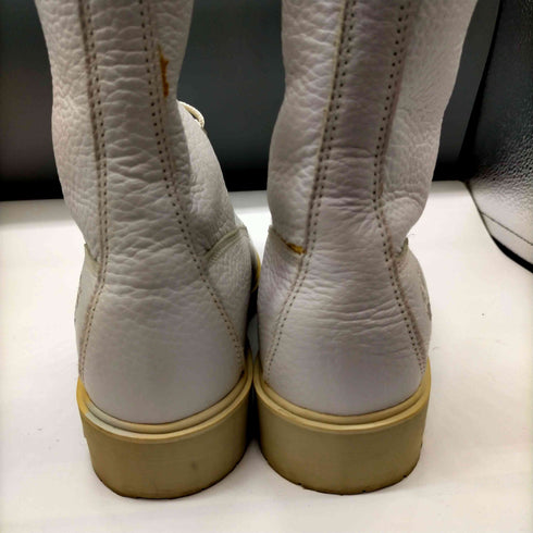 ティンバーランド Timberland ラメ ファー ロゴ 刺繍 シボ革 レザー ロング ブーツ レディース 7M