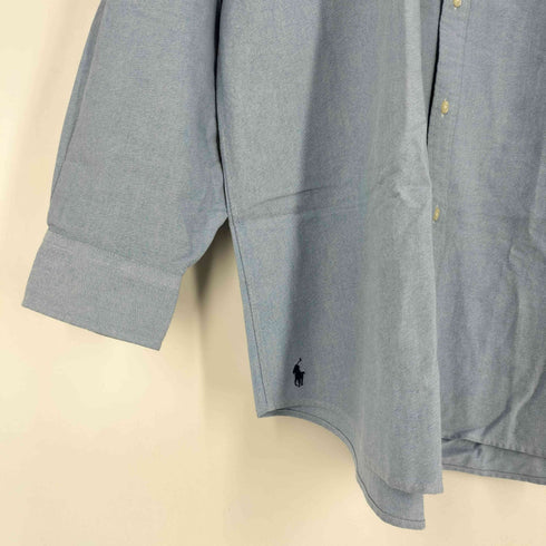 ポロバイラルフローレン Polo by RALPH LAUREN THE BIG FIT 裾ポニー刺繍 ボタンダウンシャツ メンズ import:L