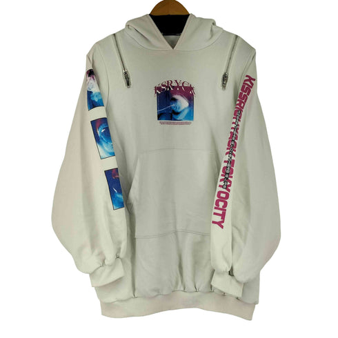 KRYCLOTHING ジップデザインプルオーバーパーカー レディース
