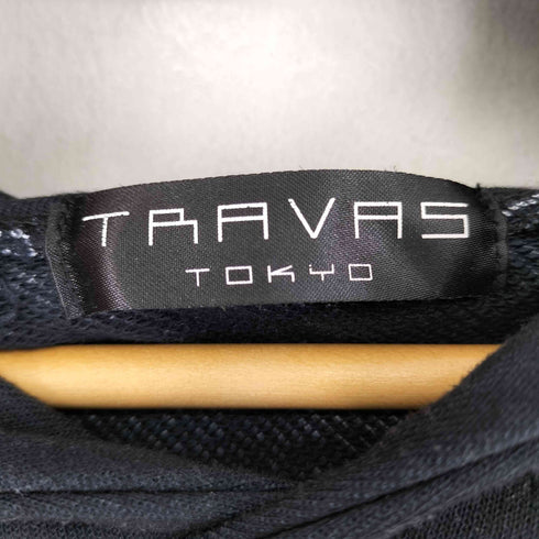 トラヴァストウキョウ TRAVAS TOKYO フロントプリントプルオーバーパーカー メンズ