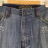 クージー COOGI 90-00S ベロアパッチワーク刺繍デザインデニムパンツ メンズ 38/34