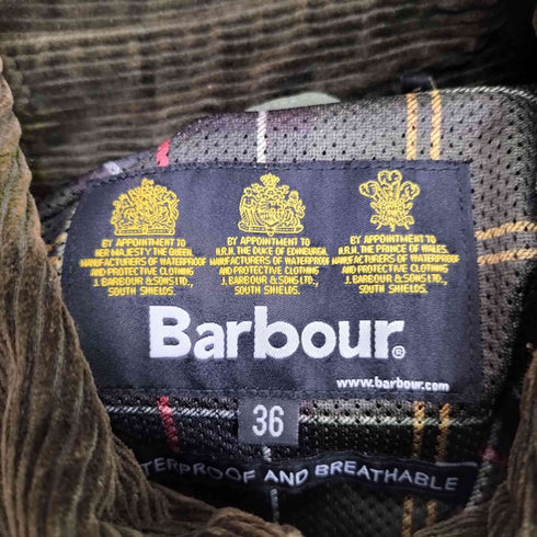 バブアー Barbour BEDALE WATERPROOF ウォータープルーフ ビデイル ノンワックスジャケット メンズ 36