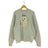 フルーツオブザルーム FRUIT OF THE LOOM 90S USA製 Maltese ドッグプリント ラグランスウェット メンズ import:XL