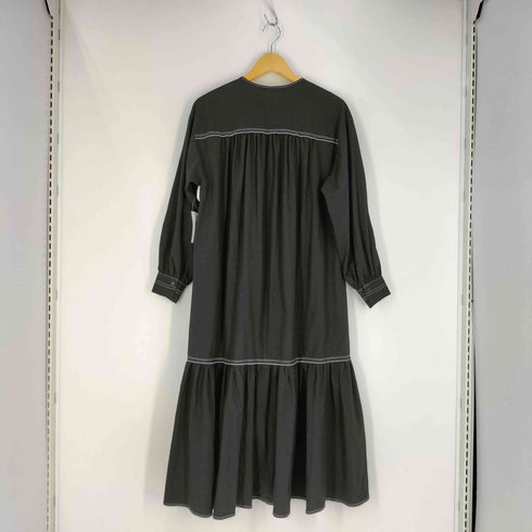 レイビームス Ray BEAMS 配色ステッチギャザーワンピース レディース