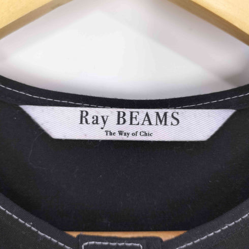 レイビームス Ray BEAMS 配色ステッチギャザーワンピース レディース