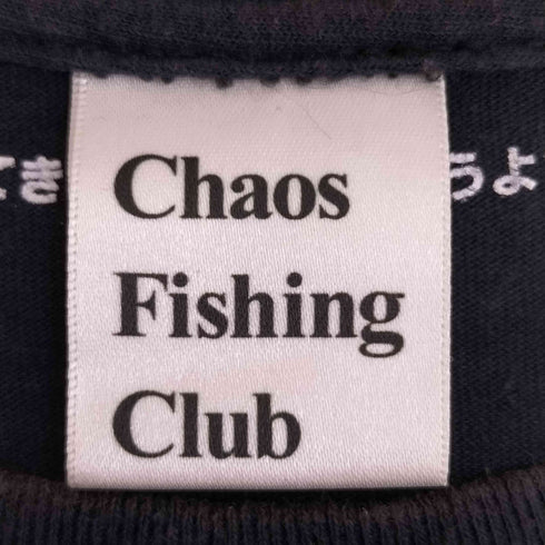 カオスフィッシングクラブ chaos fishing club コットン 両面プリント クルーネックTシャツ メンズ JPN:L