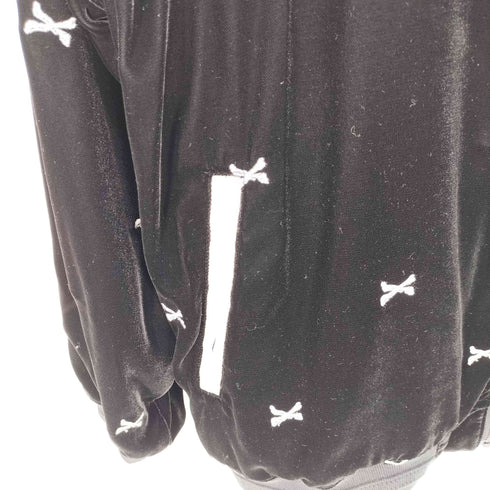 ダブルタップス WTAPS 23AW GUTTER JACKET POLY. VVT. TEXTILE ガター 刺繍 総柄 リバーシブル ベロア ジャケット ブルゾン スカジャン メンズ JPN:4