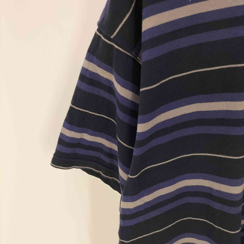 ダブルタップス WTAPS 23SS BDY 02/SS/COTTON.TEXTILE.SIGN ボーイ ボーダー ロゴ 刺繍 Tシャツ メンズ JPN:4