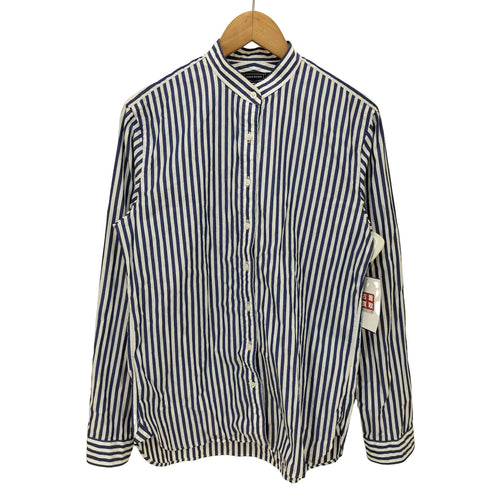 ハンドルーム HAND ROOM ノーカラー ストライプ長袖シャツ レディース JPN:M